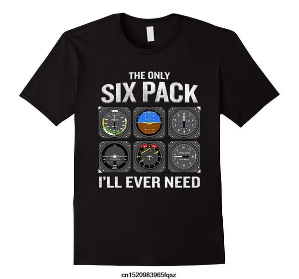 

only six pack i'll need t-shirt funny pilot quote cockpit fashion casual print t shirt sport hooded sweatshirt hoodie