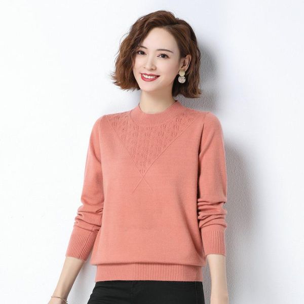 

winter women soft pullover sweater pink green camel wool knit lady crew neck plain colour textured ripple knitwear jumper, White;black