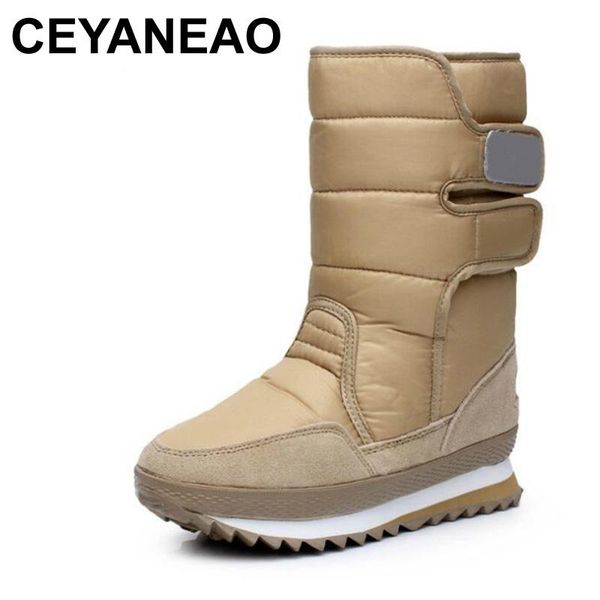 

ceyaneaowaterproof snow boots for women, non-slip snow boots, women's boots, women's winter boots plus sizee2173, Black