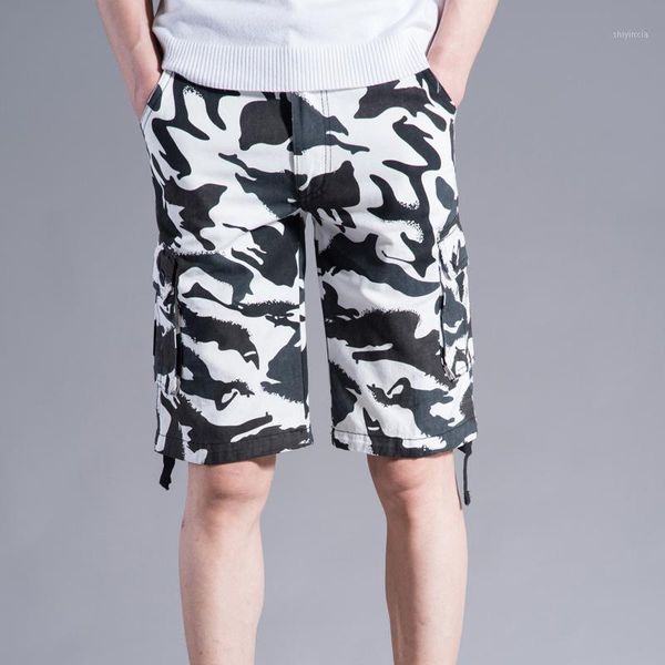 

2020 sports shorts mens camouflage shorts for boy mens pockets men casual camo cargo camouflage basketball1, White;black