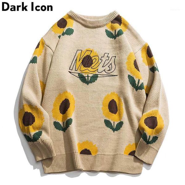 

dark sunflower sweater women men 2020 autumn fashion long sleeve knitted pullover clothes1, White;black