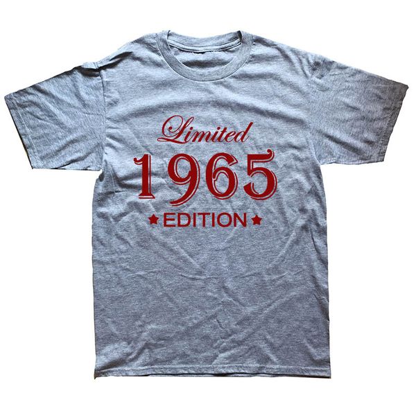 

1965 limited edition birthday present funny graphic fashion new short sleeve novelty sport hooded sweatshirt hoodie men t shirt