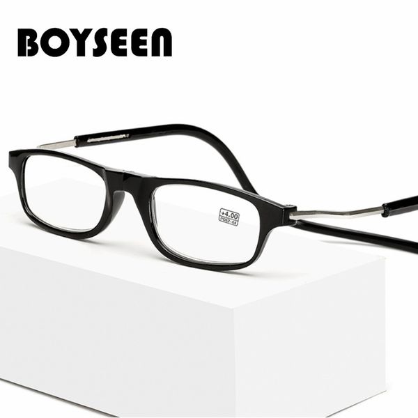 

fashionable magnetic reading can hang neck folding to prevent presbyopia glasses, Silver