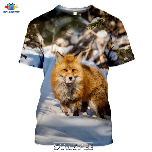 

animal cute fox smile 3d print shirts kawaii oversized hippie men clothing