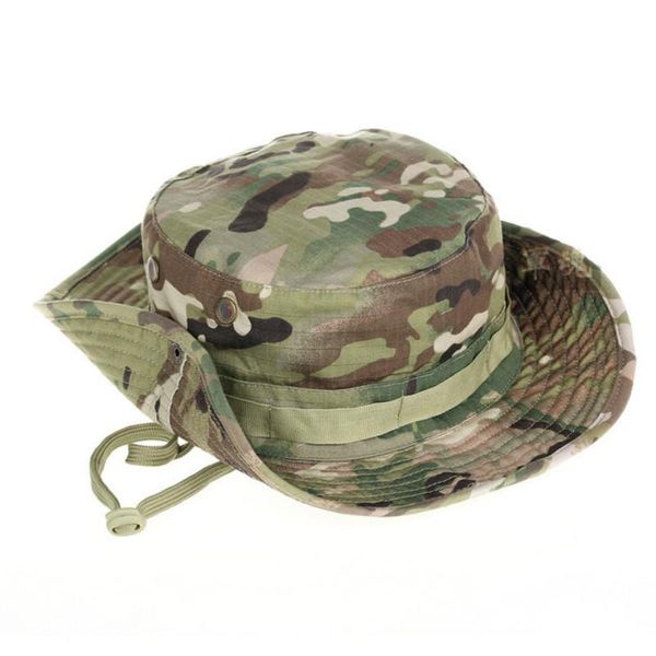 

cloches 2021 men women bucket hats outdoors multicam tactical wide brim beret cap summer sun hat camo army & caps, Blue;gray