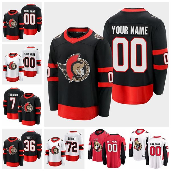 

2020-21 ottawa senators jerseys dylan demelo jersey cody goloubef ron hainsey nikita zaitsev anders nilsson hockey jerseys custom stitched, Black;red