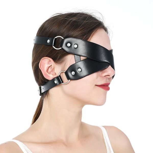 

party masks uyee leather mask punk cosplay blindfold masquerade erotic cat ear halloween carnival