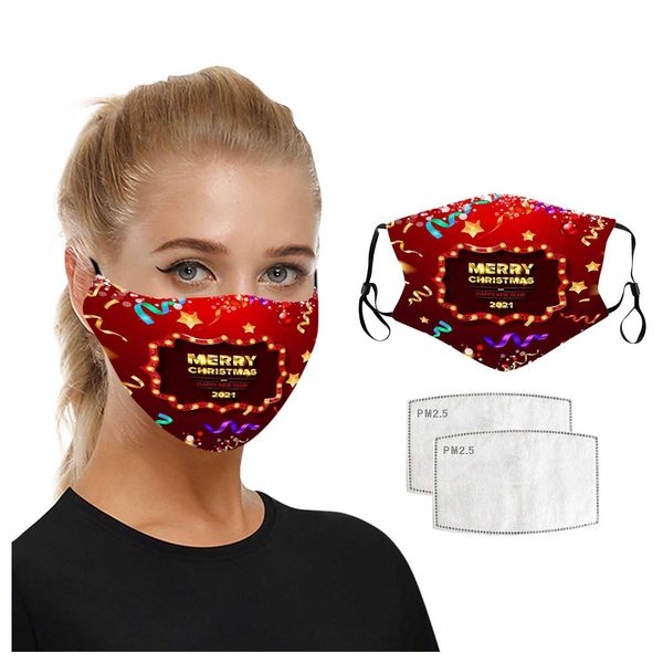 

кольпашки для взрослых рот с фильтром головы бандана рождественские рождественские ротовые кепки kerst mondkapje mondmaskers wasbaar gezicht, Black