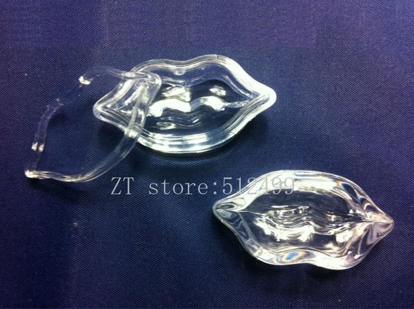

5g clear empty lip shape lip rouge refillable container beauty cosmetic lipstick/lip sub pot,eyeshadow /blusher case