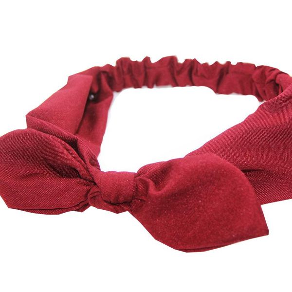 

2020 solid color rabbit ear hair band turban hair accessories bunny ears knotted bow hairband for women simple headband headwear q sqcnvk
