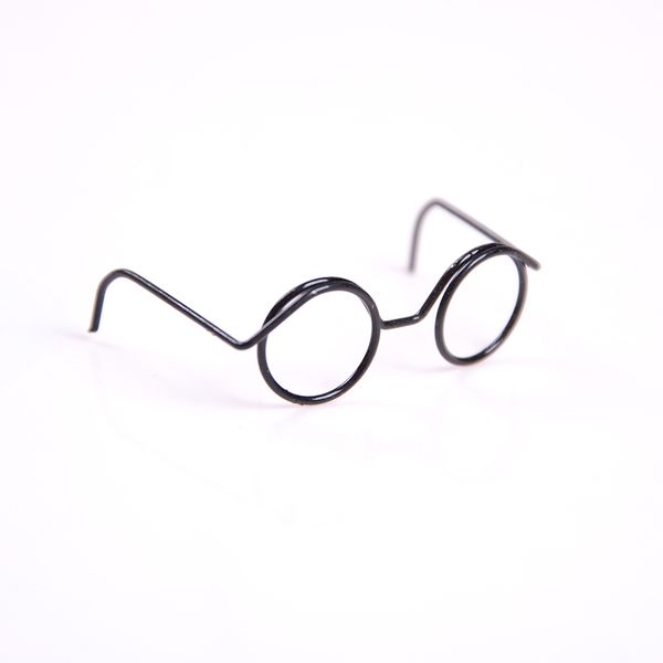 

lensless 2pcs/lot retro sale round frame cool glasses for bjd doll 1/6 30cm 3.5cm/ 1.37inch
