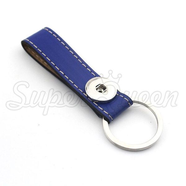 

4 colors 2016 genuine leather1 button 18mm snap button keychain women's fashion diy jewelry men's keyring k235 one direction q bby