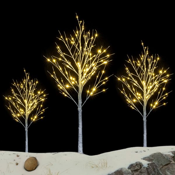 

6ft snowflake christmas tree with 96 led lamp