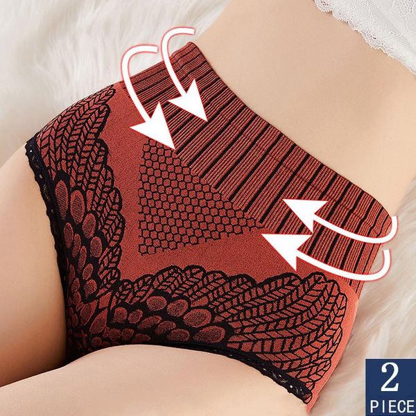 

2021 seamless panties underwear women high waist brief hip lift underpanties breathable pant lingerie plus size body shaper, Black;pink