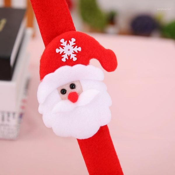 

christmas decorations santa claus bracelet 24pcs/lot children's year gifts ornament kid creative flexible wristband1