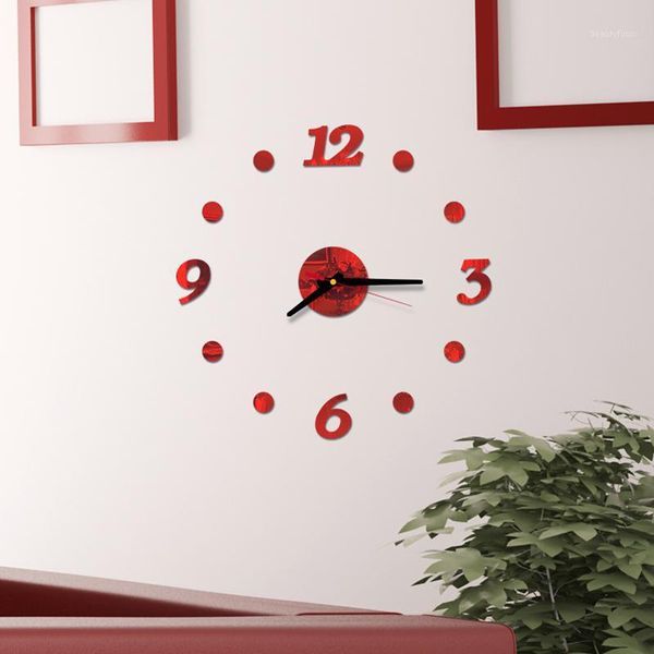 

modern large wall clock 3d mirror sticker unique clocks wall watch diy decor clock art sticker decal home modern decoration1