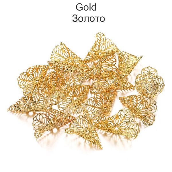 

20pcs 23x28mm gold copper beads caps ancient charms flower shape pendant for jewelry making diy earring supplies accessories h jllrga, Silver