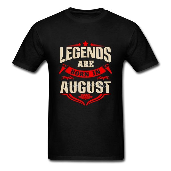 

sport legends are born in august t shirt short sleeve t-shirts for men fashion kpop cotton xxxl t shirts