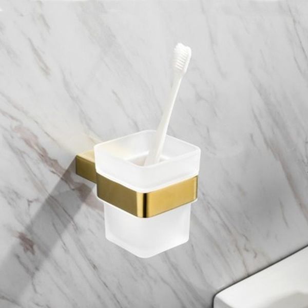 

аксессуары для ванной комнаты матовый золотой подставка для зубных щеток металлическая стена для туалетной бумаги держатель для бумаги sus30