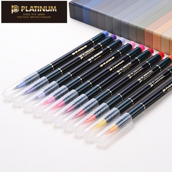 

новая платина 20 цветов каллиграфия ручки soft brush set на водной основе чернил кисти граффити манга рисования art marker fineliner mkb06 b
