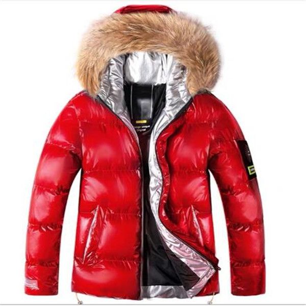 

new winter men's coats warm thick male jackets windproof fur hooded parkas men overcoats mens outwear clothing, Black