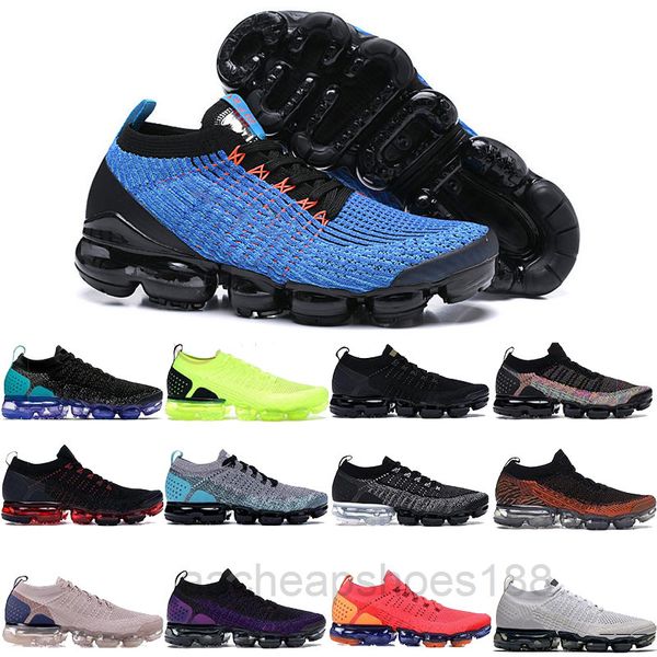 

2019 cushion fly 3.0 men women casual shoes multicolor black white blue knit 3s jogging designer sport sneakers us5.5-11 fdc6
