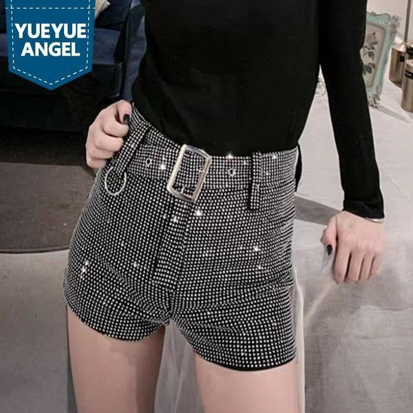 

fashion new diamond stretch jeans women streetwear casual straight shorts chic slim fit black pants female s-2xl1, Blue