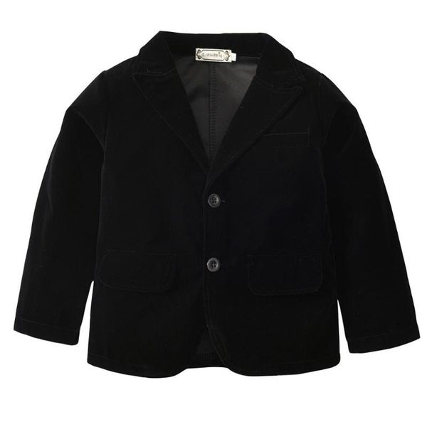 

baby toddler children suede jacket boy clothes spring and autumn formal coat solid color single breasted outerwear coats, Blue;gray