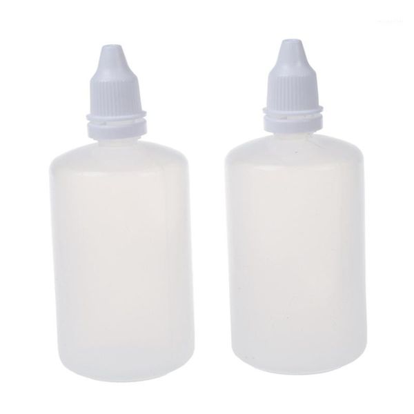

storage bottles & jars pack of 50 plastic ldpe squeezable dropper eye liquid empty (100ml capacity)1