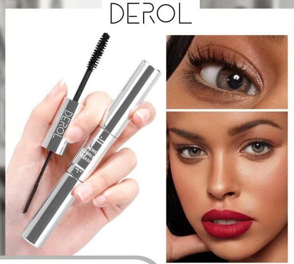 

new derol eyelash mascara double head fiber mascara waterproof eyelashes extension lengthening for eye lashes cosmetics