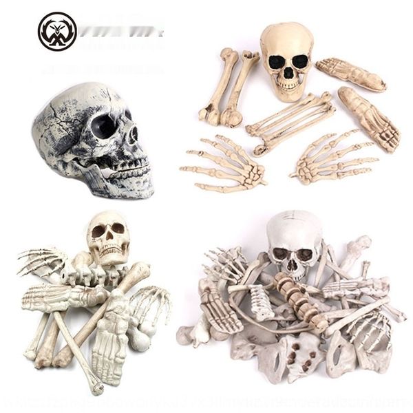 

e8ghy halloween horror model secret props pieces human skeleton ghost house skeleton room decoration skull corpse props and 12 dvmad