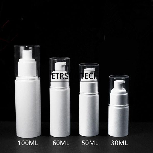 

30ml 50ml 60ml 100ml empty plastic cosmetic spray bottle refillable pump lotion cream bottles f1347