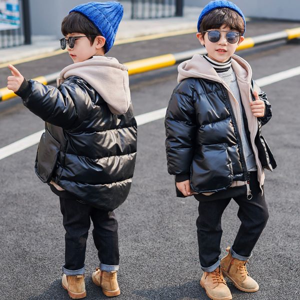

spadded children's and wear new boys' winter down cotton clothes in 2020, Blue;gray