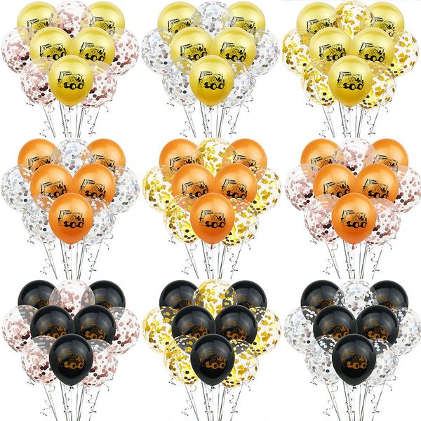 

amawill 10pcs latex excavator toy confetti balloons car theme happy birthday banner baby shower party decoration for kids gift qylgwe
