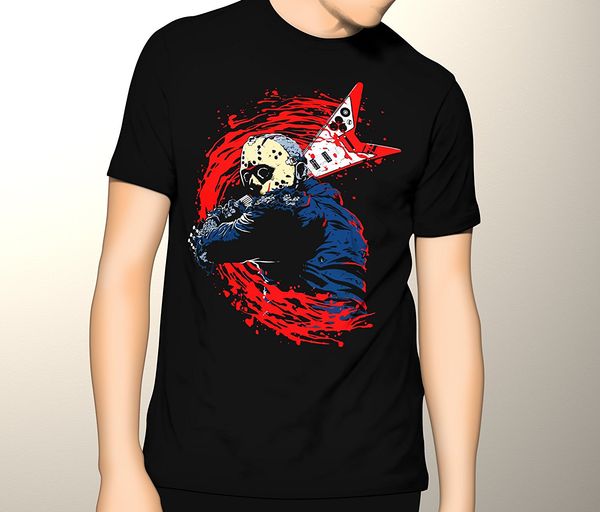 

2018 creative novelty summer style friday the 13th horror shirt, rock and roll jason, horror premium graphic army sweatshirt hoodie t shirt