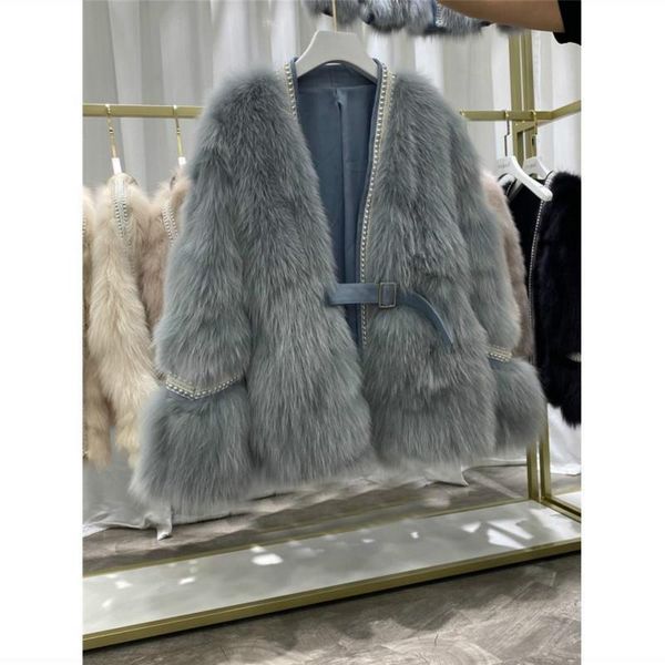 

women's fur & faux 2021 women autumn winter imitation outerwear female elegant v-neck long sleeve plush jackets lady casual solid coat, Black