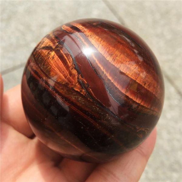 

decorative objects & figurines 1pcs natural red tiger eye gemstone sphere healing quartz crystal polished ball as gift mineral stones