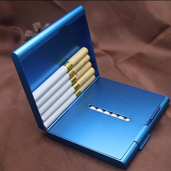 

1pcs cigarette case metal men gift tobacco holder pocket box 9.28.22cm cigar storage container wmtqqs bdesybag