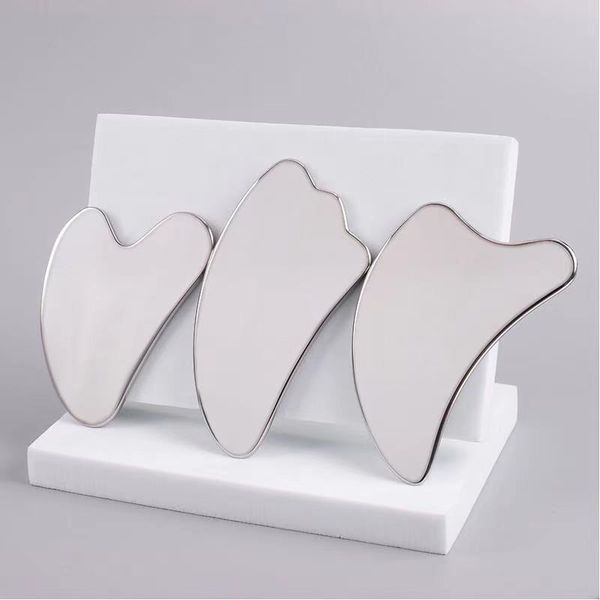 

304 stainless steel gua sha facial care tool guasha massage board skin cooling body neck relaxation pain relief health beauty massager