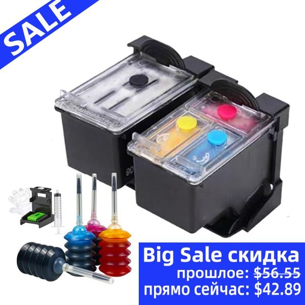 

замена ru sa перезаправляемого картриджа для 123 123xl для deskjet 2130 1110 2133 2132 3630 3632 3638 3638 3639 printer