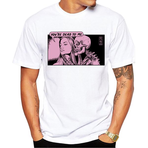 

teehub dead to me men t-shirt short sleeve casual tee vintage skull printed tshirts hipster sport hooded sweatshirt hoodie