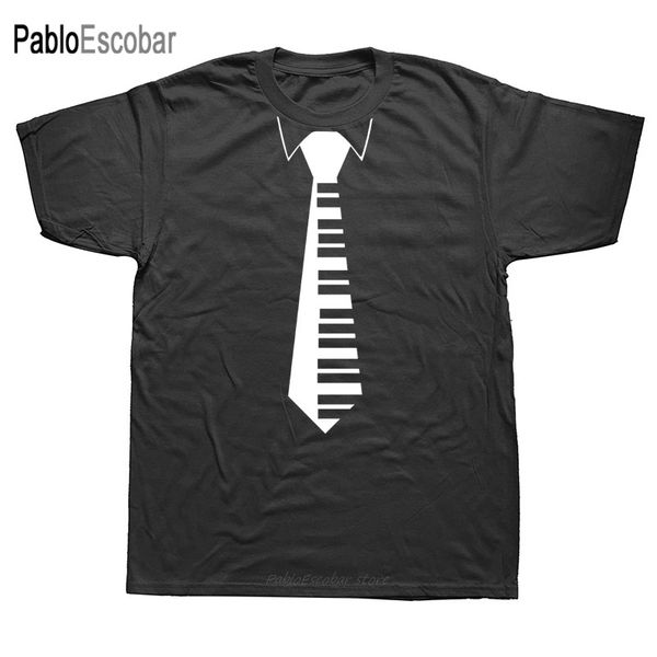 

funny hip hop piano keys tie piano keyboard music men pianist cotton simple short sleeve s hoodie designers t shirts sweatshirt