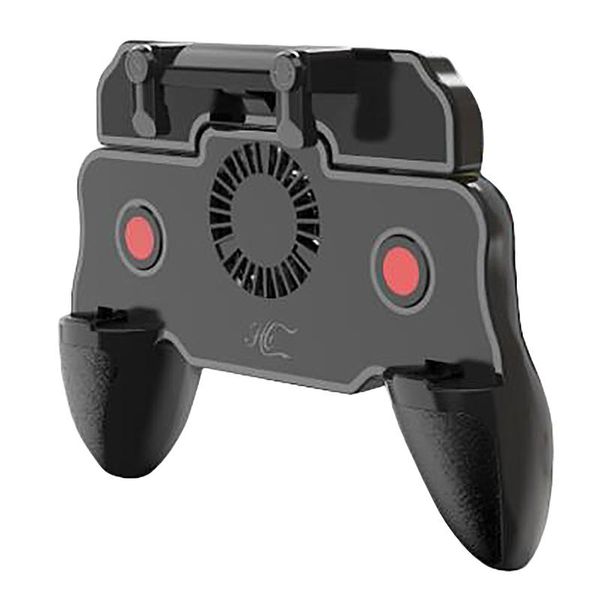 

for pubg mobile controller game trigger joystick auto mode fire button with cooling fan l1 r1 aim gamepad remote grip