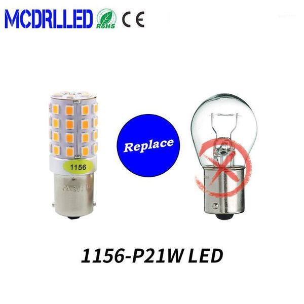

mcdrlled 1156 ba15s p21w led bau15s py21w bay15d led bulb 1157 p21/5w r5w 45pcs 2835 smd auto lamp bulbs car light 12v-24v1