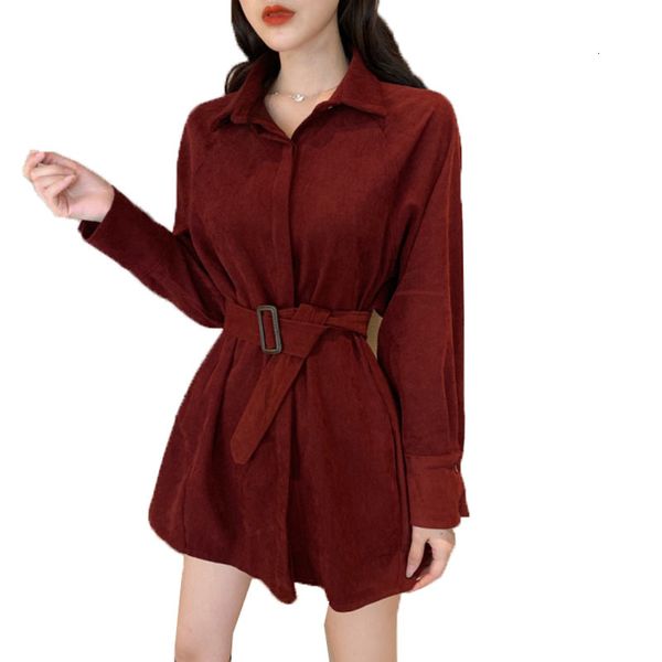 

2021 new female fashion jacket spring velvet single-breasted outerwear with belt a1886 b0wy, Black;brown