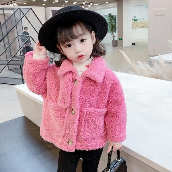 

baby girls coats 2020 autumn winter female children jacket thicken warm plush kids outdoor coats children outerwear1, Blue;gray