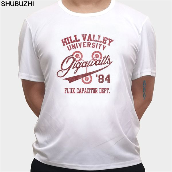 

back to the future hill valley gigawatts tees classic casual geek geeky varsity college university hooded sweatshirt hoodie men t shirt
