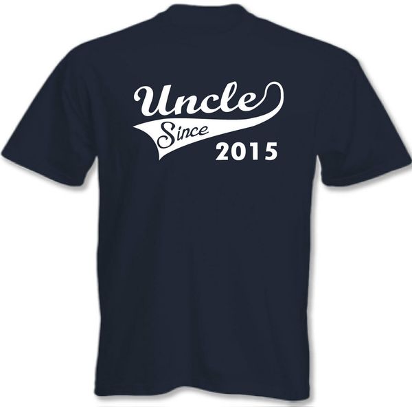 

zio dal 2015 - uomo t-shirt divertenti nuovo nascita bambino padrino regalo sport hooded sweatshirt hoodie