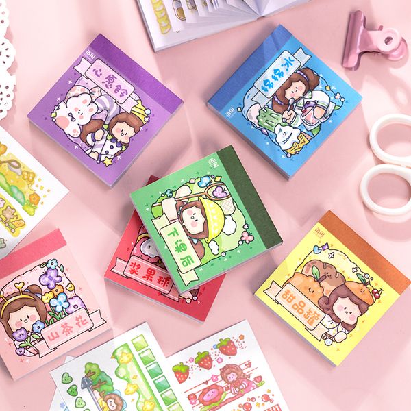 

50 pcs/lot kawaii cartoon scrapbooking stickers set japanese paper aesthetic decorative stationery sticker girl gift supplies