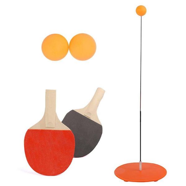 

elastic soft shaft table tennis trainer set self-study tools ping pong ball set for children's outdoor fun toy